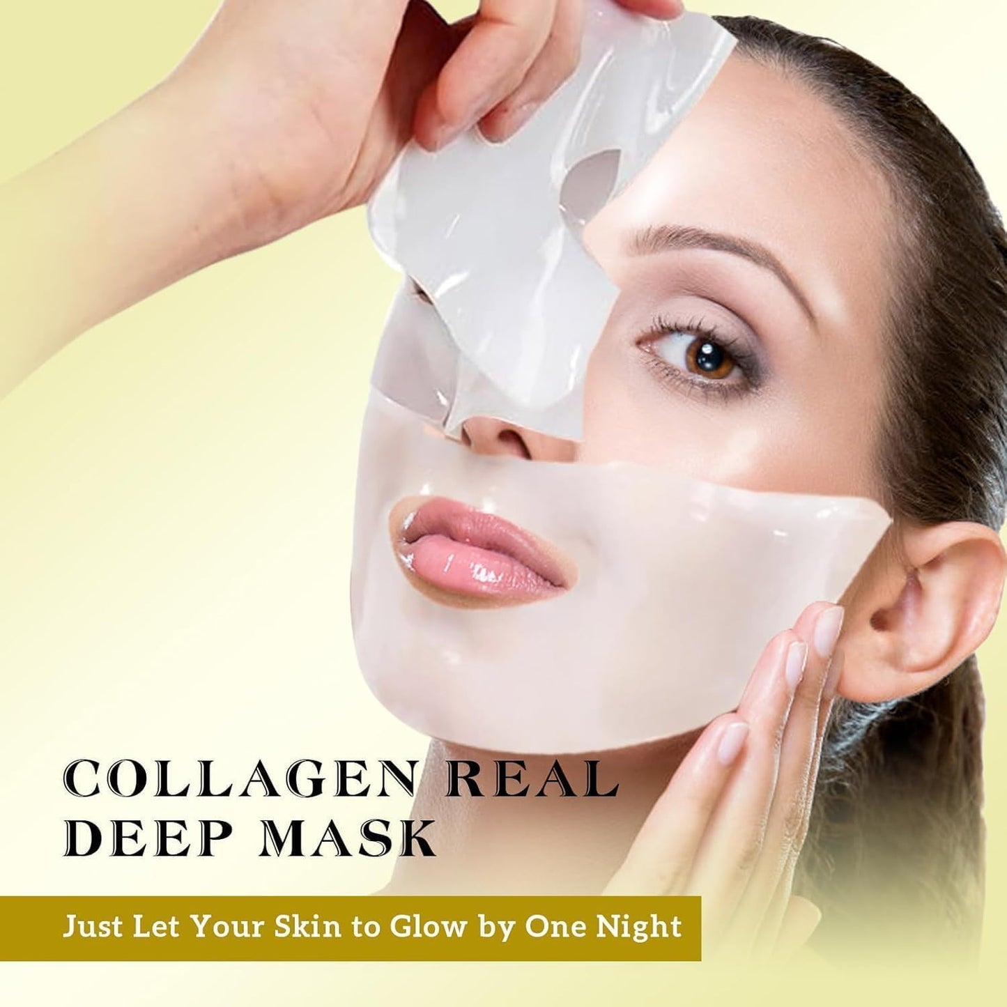 Bio-Collagen Deep Anti-Wrinkle Lifting Mask - Overnight Hydrating Treatment for All Skin Types - 17 Pack